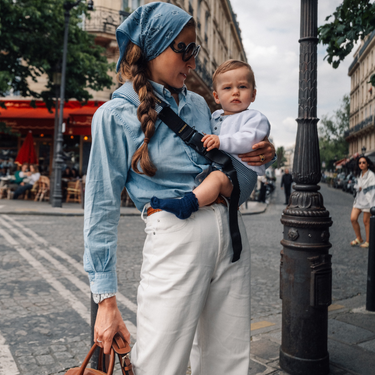 Toddler Carrier Indigo Stripe