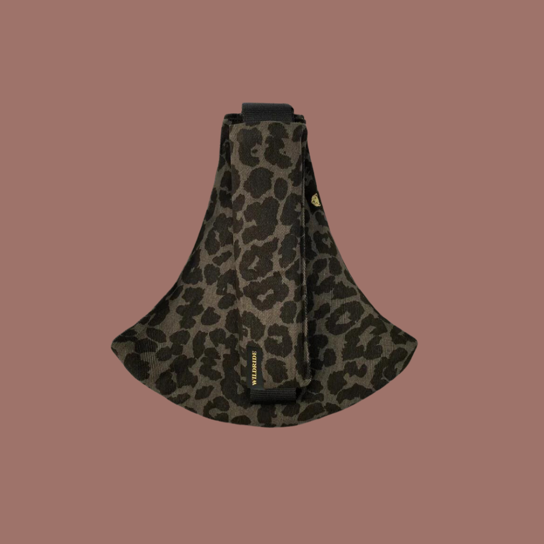 Toddler Carrier Leopard Print Grey